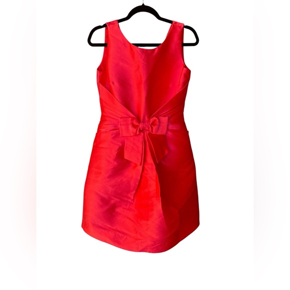 Kate Spade Jillian Fit and Flare Red Formal Dress w/Front Bow - Picture 1 of 8